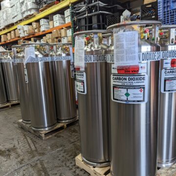 CO2 Dewars Tank